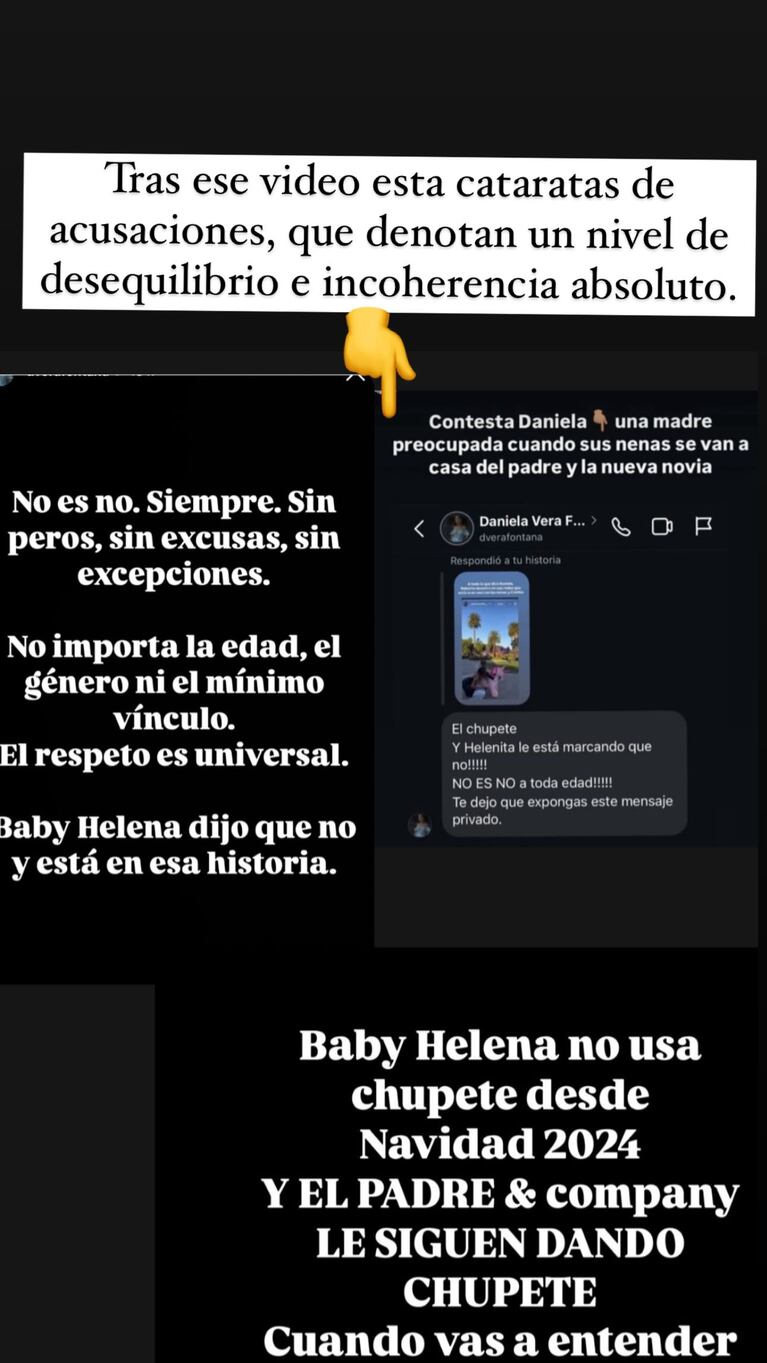 Cinthia Fernández apuntó contra la ex de su pareja y negó malos tratos. Fuente: Instagram/@cinthia_fernandez_