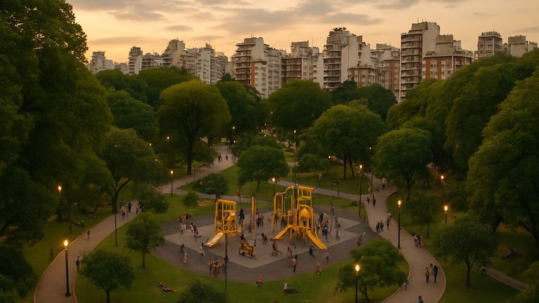 Imagen ilustrativa de Parque Rivadavia generada con IA Sora