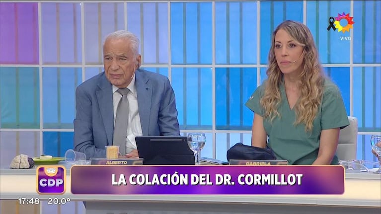 La colación del Dr. Cormillot que sorprendió a todos: simple, casera y efectiva. Fuente: Captura Cuestión de Peso.